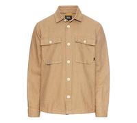 camel active Men's Overshirt Linen Cotton Blend, Brown, XL