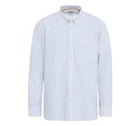 camel active Men's Oxford Striped Shirt Made from Sustainable Organic Cotton, Blue-White, XXL