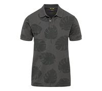 camel active Men's Pure Cotton Pique Polo Shirt T, Darkgray, XL