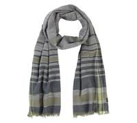 camel active Men's Pure Cotton Scarf, Green, One Size