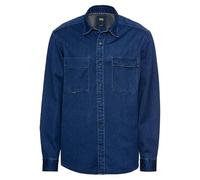 camel active Men's Pure Cotton Shirt, darkblue, XXL