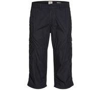 camel active Men's Regular Fit 3/4 Cargo Shorts, Blue, 32
