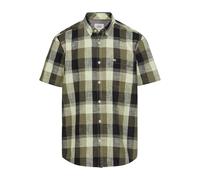 Camel Active Men's Shirt Regular Fit Green Checked 5S61 409261 34 Dusty Khaki