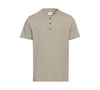 camel active Men's Short Sleeve Henley Button Down T-Shirt, Khaki, Menswear-L, Khaki, L