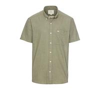 camel active Men's Short Sleeve Shirt with Textured Pattern, Dark Green, L