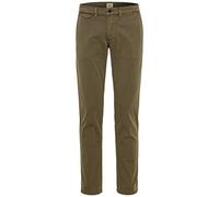 camel active Men's Slim Fit Madison Chino Classic Trousers, Olive Brown, 33 W/34 L