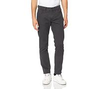 camel active Men's Slim Fit Madison Pants, Charcoal, 36 W/34 L