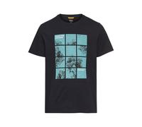 camel active Men's Herren T-Shirt mit Print aus Nachhaltigem Organic Cotton Dunkelblau, Menswear-m, darkblue, M