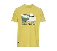 camel active Men's Herren T-Shirt mit Print aus Organic Cotton Hellgrün, Menswear-XL, Light Green