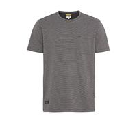 camel active Men's T-Shirt with fine Striped Pattern, Black, 3XL