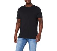camel active Men's T-Shirt with Print Made from Sustainable Organic Cotton, Black, XL