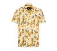 camel active Men's Herren Kurzarmhemd mit Strukturmuster Gelb, Menswear-l T-Shirt, Yellow, L