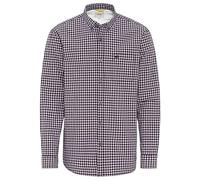 camel active Men's Gingham Check Shirt, Purple, S