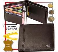 Camel Active Men's Wallet Money Bag Pouch Leather Brown
