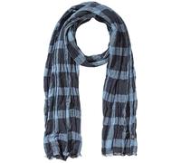 camel active Men's Woven Scarf Made from Soft Viscose Mix, midnight blue, One Size