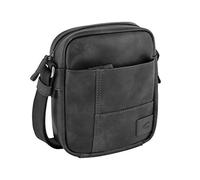 camel active Umhängetasche; 251 Laos Messenger Bag, 23 cm, Black (Schwarz)