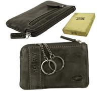 Camel Active Vintage Leather Key Case Wallet Keychain Pouch 11x7x1cm