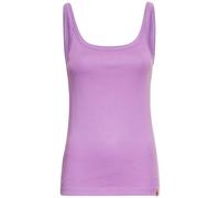camel active Women's Damen Basic Top aus Reiner Baumwolle Lila, Womenswear-l T-Shirt, Purple, L