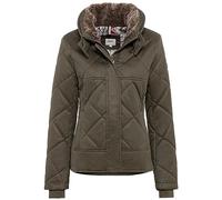 camel active Women's kurze Carbon Jacke BLOUSON, Dunkelgrün,