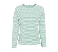 camel active Women's Damen Langarmshirt aus Organic Cotton Grün, Womenswear-xs T-Shirt, Green