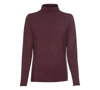 camel active Women's Damen Langarmshirt mit Rollkragen Dunkelrot, Womenswear-m Pullover Sweater, DarkRed, M