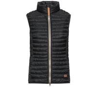 camel active Women's Recycled Polyamide Quilted Vest, black, 22