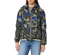 Camel Active Womenswear Women's 3200806R48 Jacke, AOP Camou Cobalt, 38