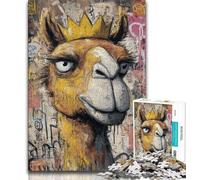 Camel Art Adult Jigsaws 1000 Pieces Difficult,Learning Educational Toys Family Games with Matching Poster And Trivia Sheet 38x26cm