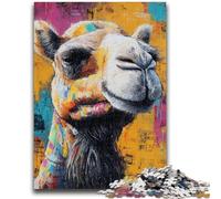 Camel Art Jigsaw Puzzles for Adults 1000,for Educational Game Challenge Toy for Is Ideal As A Gift for The Whole Family (38x26cm)