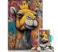 Camel Art Jigsaw Puzzles for Teenagers 1000 Jigsaws,Challenging To Complete But Fun And Humorous Unique Home Decor And Gifts (38x26cm)