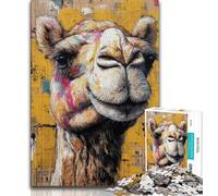 Camel Art Jigsaws Puzzles 2000 Pieces for Adults Gifts,Challenging Family Activity Games DIY Toy for Home Wall Decor Gifts 70x100cm
