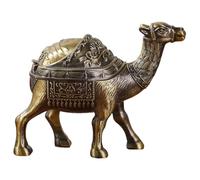 Camel Ashtray with 3 Slots Zinc Alloy Windproof Lid for Tables