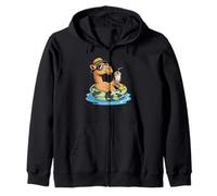 Camel Boba Pearl Milk Tea Camels Zip Hoodie