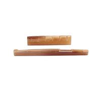 Camel Bone 43mm Nut & Saddle Set for Acoustic Guitar - Upgrade to Hard Bone for Better Tone - Folk Guitar Bridge Saddle & Nut Replacement - Portable & - for Guitar Enthusiasts &