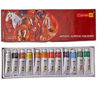 Camel Camlin Kokuyo Acrylic Color Box - 9ml Tubes, 12 Shades
