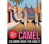 Camel Coloring Book For Adults