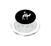 Camel Crescent Moon Desert Night Minimal Art PopSockets PopGrip for MagSafe