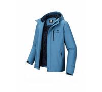 CAMEL CROWN Men's Mountain Snow Waterproof Ski Jacket Detachable Hood Windproof Fleece Parka Rain Jacket Winter Coat