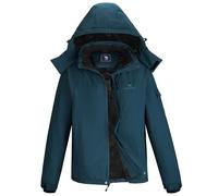 CAMEL CROWN Mens Winter Coat Waterproof Ski Jacket with Fleece Lining Warm Windproof for Snow Rain Outdoor Hiking Mountain