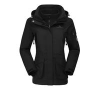 CAMEL CROWN Womens Waterproof Ski Jacket 3-in-1 Windbreaker Winter Coat Fleece Inner for Rain Snow Outdoor Hiking - - XL