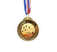 Camel Desert Along the Way to the Silk Road Map Gold Award Winner Medal First Place Ribbon