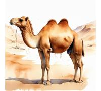 Camel Desert Greeting Card - Any Occasion - 145 x 145mm
