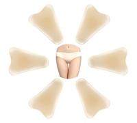 Camel Front Silicone Coverage Concealer Pads for Women, 6 Pack Reusable Invisible Insert for Leggings, Yoga Pants & Swimwear