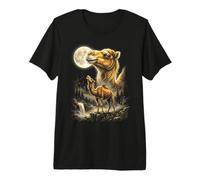 Camel Howling at the Moon Meme Premium T-Shirt