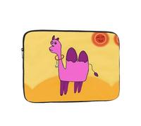 Camel in Cartoon Desert Printed Laptop Protective Case Portable Laptop Bag Suitable for Everyday Use 10 inch