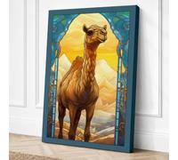 Camel in the Archway Art Deco Canvas Wall Art Print 18x12 Inch (46 x 30 cm)