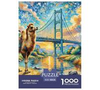 Camel Jigsaw Puzzle for Adults 1000 Pieces with Letters on Back Educational Game Animal Challenging Games Creativity & Gift Giving 38x26cm/1000pcs