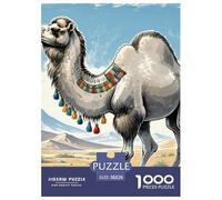 Camel Jigsaw Puzzle for Adults 1000 Pieces with Letters on Back Educational Games Animal Challenging Games Creativity & Gift Giving 38x26cm/1000pcs
