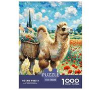 Camel Jigsaw Puzzles for Adults 1000 Pieces with Letters on Back Educational Game Animal Challenging Games Creativity & Gift Giving 38x26cm/1000pcs