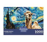 Camel Jigsaws Puzzles for Adults 1000 Pieces with Letters on Back Educational Game Animal Challenging Games Creativity & Gift Giving 38x26cm/1000pcs